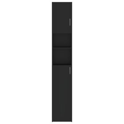 vidaXL Dulap de baie, negru, 32x25,5x190 cm, PAL
