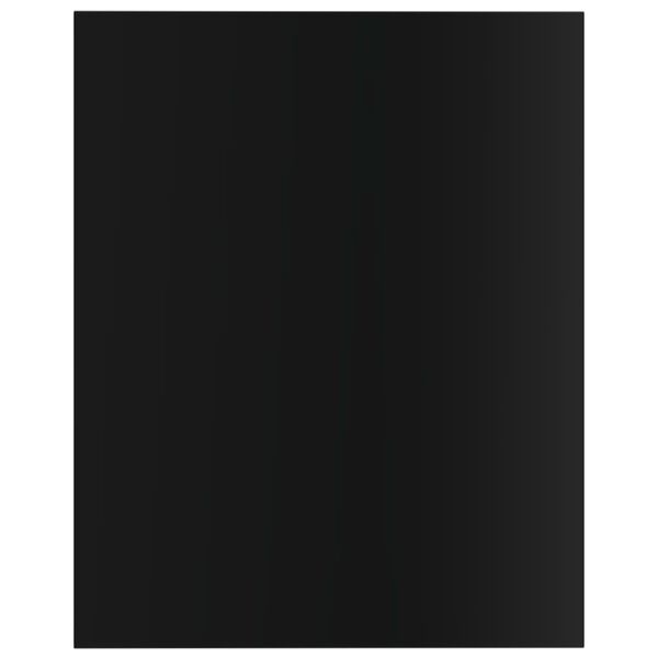 vidaXL Plăci bibliotecă, 4 buc. negru extralucios 40 x 50 x 1,5 cm PAL