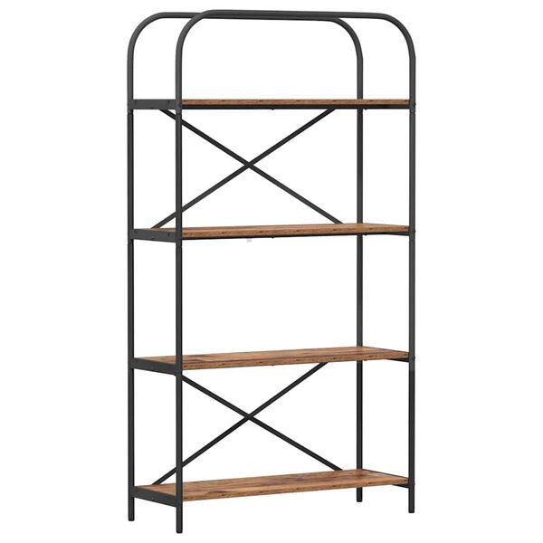 vidaXL Raft pentru cărți Lemn vechi 80 x 30 x 146 cm Lemn compozit