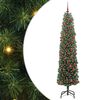 vidaXL Brad de Crăciun artificial Verde 180 cm PVC și oțel și plastic