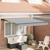 vidaXL Cortina Retractabilă Manual Antracit și Alb 300 x 250 cm