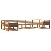vidaXL Set de canapele de exterior 7 pcs natural Lemn Solid de Acacia