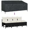 vidaXL Huskă pentru bancă de grădină Negru 220 x 100 x 89 cm