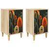 vidaXL Dulap de noapte BONN 2 buc. Stejar Sonoma 36 x 33 x 60 cm