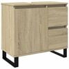 vidaXL Dulap de baie, stejar sonoma, 65x33x60 cm, lemn prelucrat