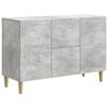 vidaXL Bufet Gri Beton 89 x 34,5 x 60 cm Lemn prelucrat