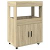 vidaXL Cărucior de bar, stejar sonoma, 60x39,5x89 cm, lemn prelucrat