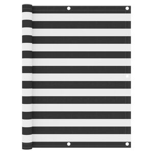 vidaXL Paravan de balcon, antracit și alb, 120x400 cm, țesătură oxford