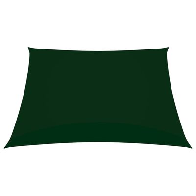 vidaXL Pânză parasolar, verde închis, 4x4 m, țesătură oxford, pătrat