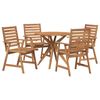 vidaXL Set mobilier de grădină, 5 piese, lemn masiv de acacia