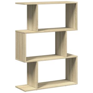 vidaXL Bibliotecă/separator 3 niveluri stejar sonoma 70x24x97 cm lemn