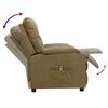 vidaXL Fotoliu rabatabil electric, cappuccino, piele ecologică