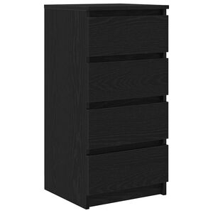vidaXL Bufetă Stejar negru 37,5x35x76 cm Lemn prelucrat