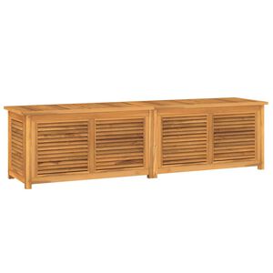 vidaXL Ladă depozitare grădină cu geantă, 200x50x55 cm, lemn masiv tec