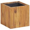 vidaXL Ghiveci strat &icirc;nălțat de grădină 24,5 x 24,5 x 25 cm, acacia