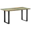 vidaXL Masă de bucătărie, 160 x 80 x 75 cm, lemn masiv reciclat