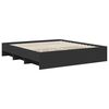 vidaXL Cadru de pat cu headboard Negru 180 x 200 cm Lemn compozit