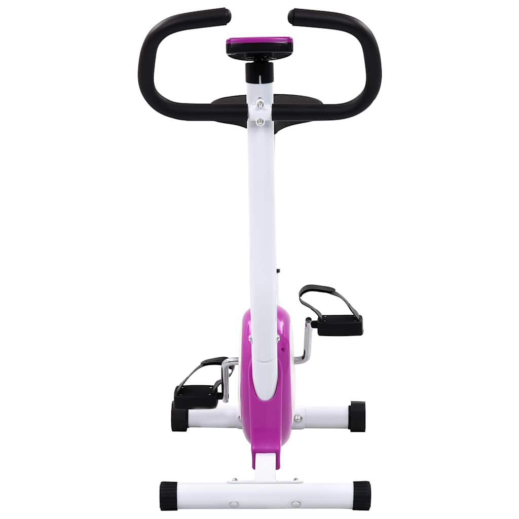 vidaXL Bicicletă fitness cu centură de rezistență, mov | vidaXL.ro