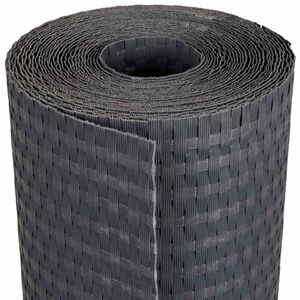 vidaXL Ecran de balcon Gri &icirc;nchis 300 x 80 cm poliratan