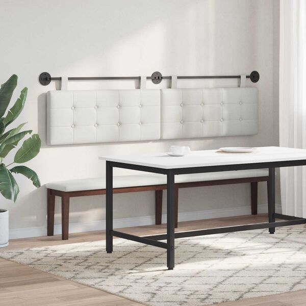 vidaXL Cap de pat suspendat Pe perete Piele artificială