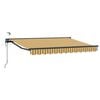 vidaXL Cort electric retractabil Galben, Gri, Antracit 3,5 x 2 m
