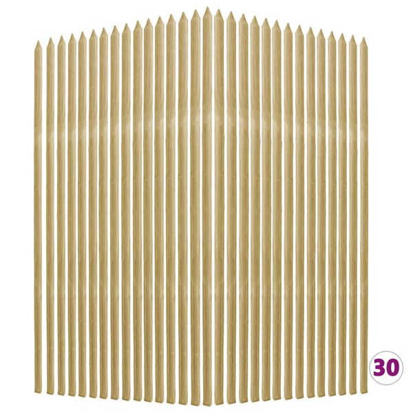 vidaXL Araci pentru plante, 30 buc., 2,8 x 2,8 x 150 cm, pin tratat