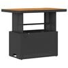 vidaXL Set de masă pentru grădină Negru Rattan poli