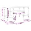 vidaXL Comodă TV, stejar fumuriu, 102x35x45,5 cm, lemn prelucrat