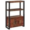 vidaXL Raft cu uși Maro 72 x 33 x 110 cm Lemn masiv recuperat și metal