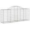 vidaXL Coșuri gabion arcuite 25 buc, 200x50x80/100 cm, fier galvanizat