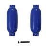 vidaXL Bară de protecție barcă, 2 buc., albastru, 69x21,5 cm, PVC