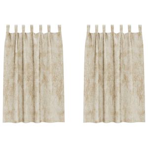 vidaXL Cortine din catifea 2 buc. Crem 175 x 140 cm Catifea