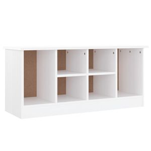 vidaXL Banchetă pantofar &bdquo;ALTA&rdquo;, alb, 100x35x45 cm, lemn masiv de pin
