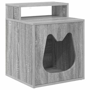 vidaXL Casa pentru pisici Sonoma gri 42,5 x 40 x 53,5 cm