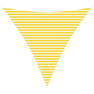 vidaXL P&acirc;nză de umbră Galben și alb 4,5 x 4,5 x 4,5 m