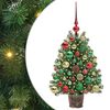 vidaXL Brad de Crăciun artificial cu 150 LED Verde 75 cm PE și PVC