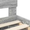 vidaXL Cadru de pat Gri Sonoma 100 x 200 cm Lemn de pin masiv