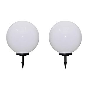 vidaXL Lămpi de exterior pentru alee LED 2 buc. 50 cm, cu țăruș de sol