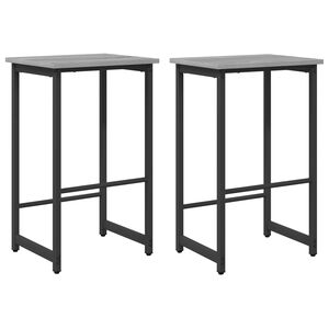 vidaXL Scaun de bar 2 buc. Sonoma gri 40 x 32 x 74 cm Lemn prelucrat