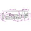 vidaXL Seturi de canapele 8 pcs Natural și Bej Lemn Solid de Acacia