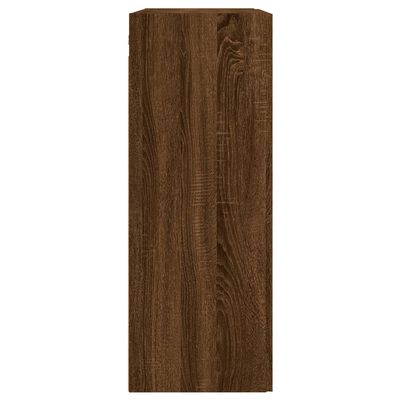 vidaXL Dulap pe perete, stejar maro, 69,5x34x90 cm, lemn prelucrat