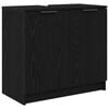 vidaXL Dulap de Baie Stejar Negru 64,5 x 33,5 x 59 cm Lemn prelucrat