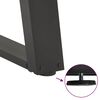 vidaXL Picioare pentru măsuță de cafea &icirc;n formă de U, 2 buc., antracit, 50x(30-31) cm, oțel