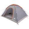 vidaXL Cort de Camping 6 persoană Gri și Portocalie
