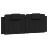 vidaXL Pernă pentru tăblie pat, Viana, negru, 120 cm, piele artificială