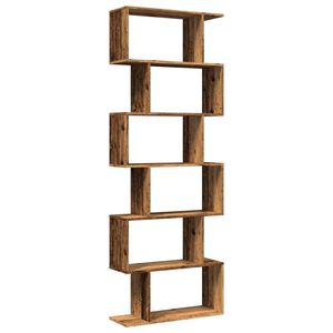 vidaXL Bibliotecă/separator 6 niveluri lemn vechi 70x24x193 cm lemn