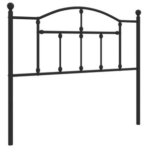 vidaXL Tăblie de pat de schimb metalică, negru, 107 cm