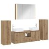 vidaXL Set de mobilier pentru baie 6 pcs Stejar Artizanal