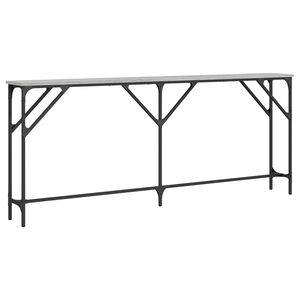 vidaXL Măsuță consolă, gri sonoma, 180x23x75 cm, lemn prelucrat