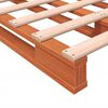 vidaXL Pat din paleți, maro ceruit, 140x200 cm, lemn masiv de pin